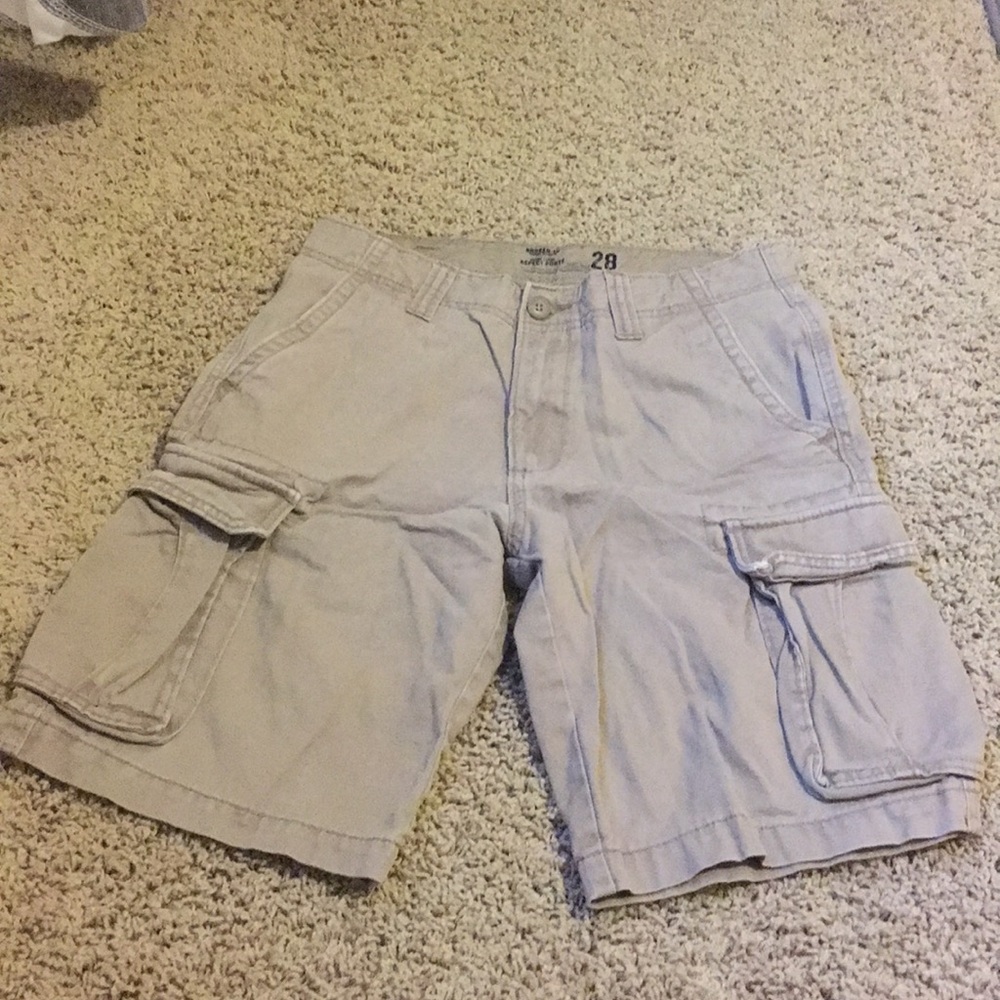 Boys Khaki Cargo Shorts